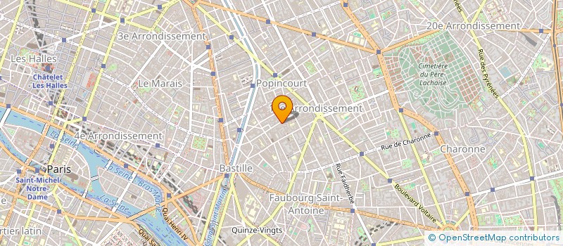 localisation de l'entreprise MADAME BERTILLE NADAUD  PARIS