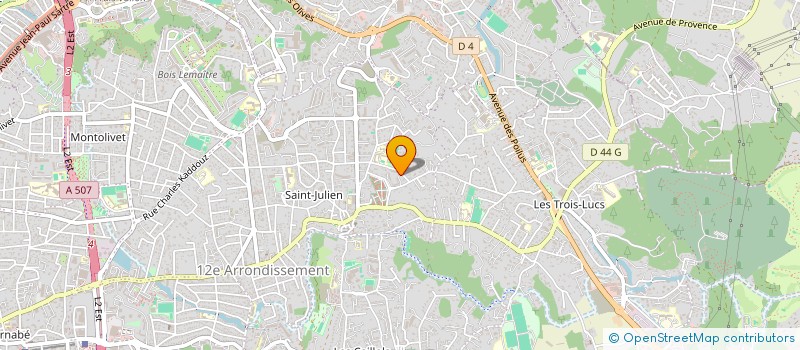 localisation de l'entreprise MADAME BERTILLE ODIN à MARSEILLE