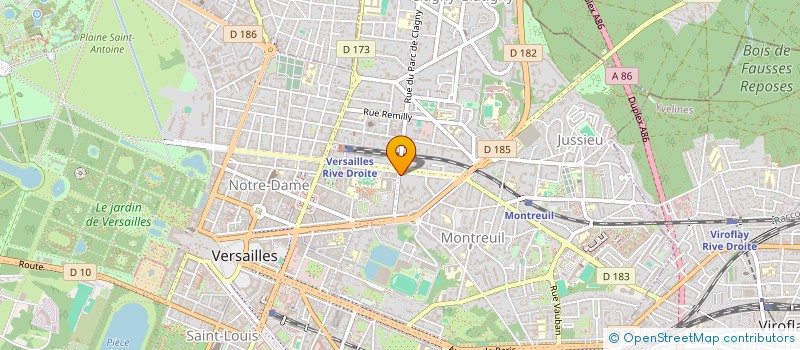 localisation de l'entreprise MADAME BERTILLE POMMIER à VERSAILLES