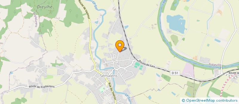 localisation de l'entreprise MADAME BERTILLE RAILO  SEMALENS