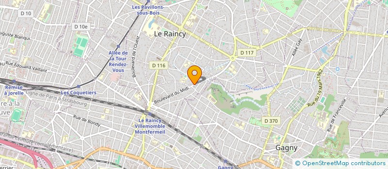 localisation de l'entreprise MADAME BERTILLE SLOVE à LE RAINCY