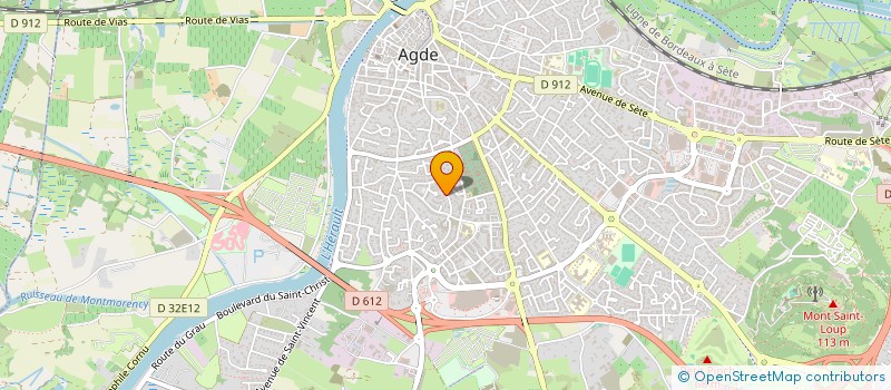 localisation de l'entreprise MADAME BERTILLE VALLIERE à AGDE