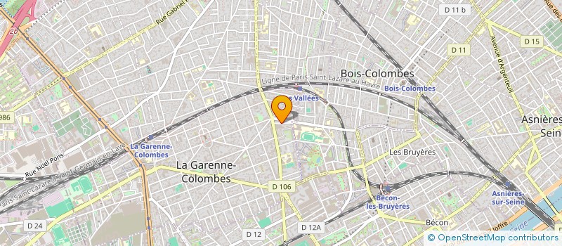 localisation de l'entreprise MADAME BERTILLE VINCENT à LA GARENNE-COLOMBES