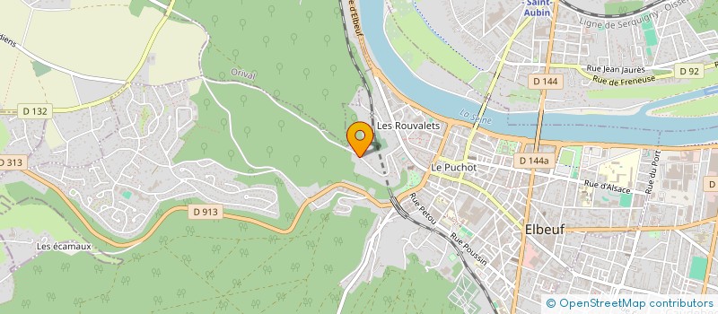 localisation de l'entreprise MADAME BERTINE OUANHI  ELBEUF