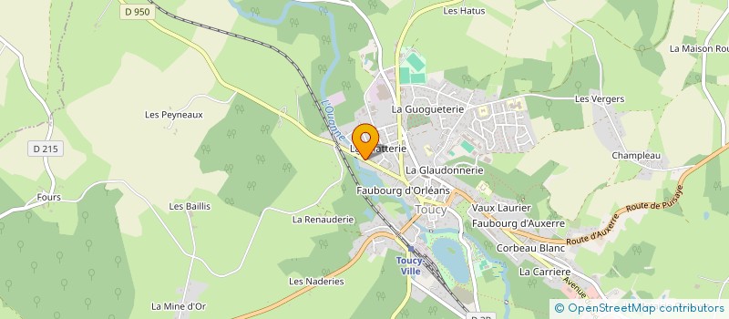 localisation de l'entreprise MADAME BERTRANDE FERDINAND  TOUCY