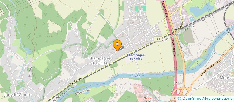 localisation de l'entreprise MADAME BERTY BOILOT  CHAMPAGNE-SUR-OISE