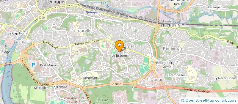 localisation de l'entreprise MADAME BERVELYNE ONGUENDE à QUIMPER