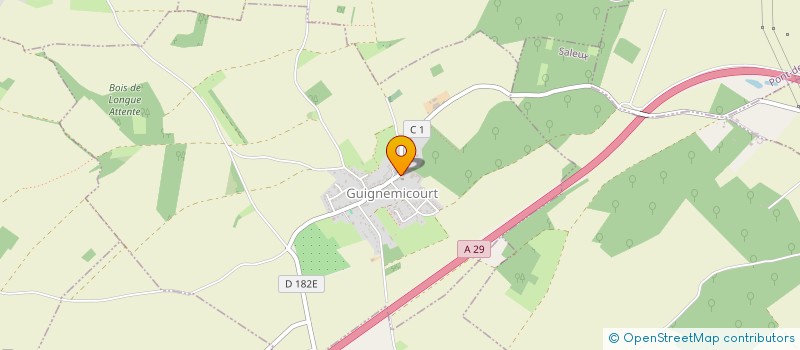 localisation de l'entreprise MADAME BERYL DE WITASSE THEZY  GUIGNEMICOURT