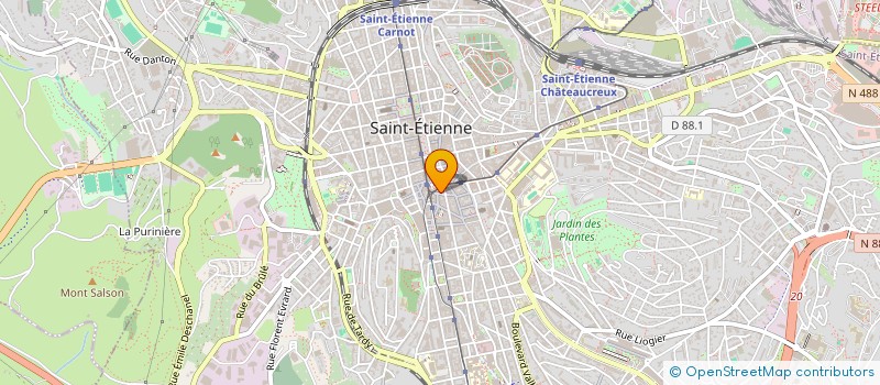 localisation de l'entreprise MADAME BESHTA HASHIMI  SAINT-ETIENNE