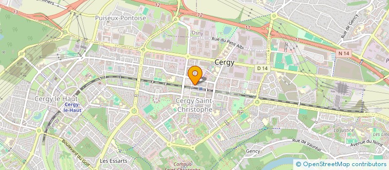 localisation de l'entreprise MADAME BESMA BEDINE  CERGY