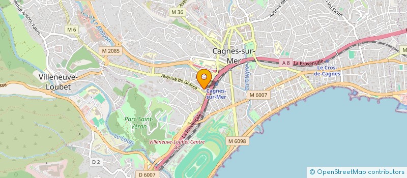 localisation de l'entreprise MADAME BESMA CHAABANE à CAGNES-SUR-MER