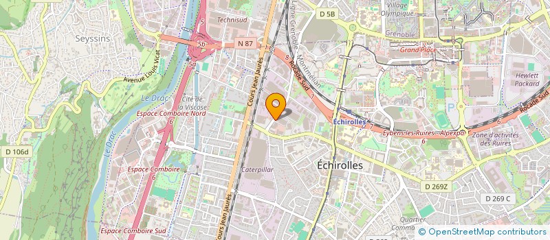 localisation de l'entreprise MADAME BESMA KALIFA  ECHIROLLES