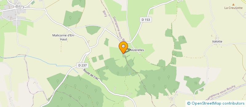 localisation de l'entreprise MADAME BETH SHORTER  BITRY