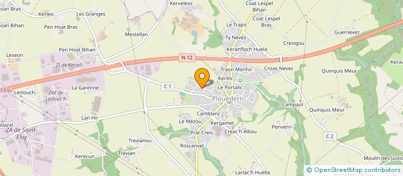 localisation de l'entreprise MADAME BETHSABEE DELATTRE  PLOUEDERN