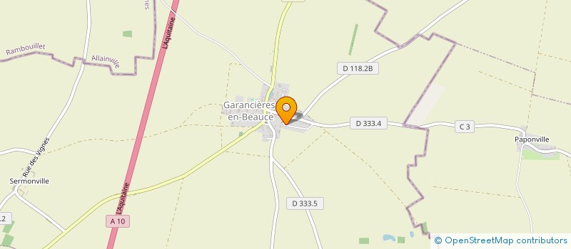 localisation de l'entreprise MADAME BETINA DOS SANTOS GOMES  GARANCIERES-EN-BEAUCE