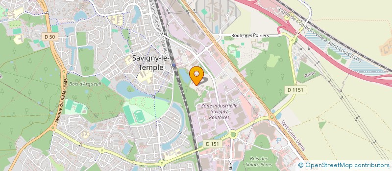 localisation de l'entreprise MADAME BETSAB ADOKOTSE  SAVIGNY-LE-TEMPLE