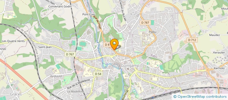 localisation de l'entreprise MADAME BETTINA BRUN à GUINGAMP