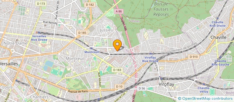localisation de l'entreprise MADAME BETTINA COQUOZ à VERSAILLES