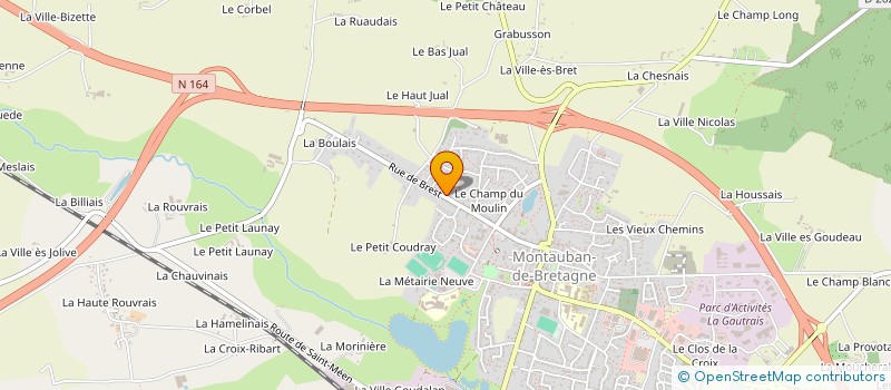 localisation de l'entreprise MADAME BETTINA COTRY à MONTAUBAN-DE-BRETAGNE