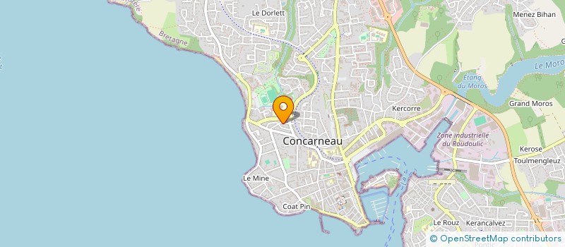 localisation de l'entreprise MADAME BETTINA GODARD  CONCARNEAU