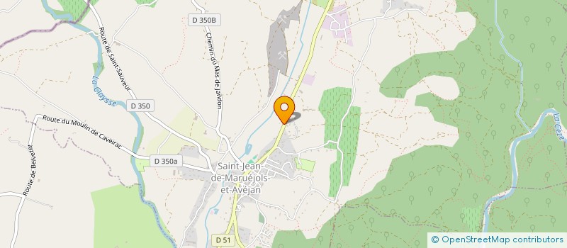 localisation de l'entreprise MADAME BETTINA KRAEMER  SAINT-JEAN-DE-MARUEJOLS-ET-AVEJAN