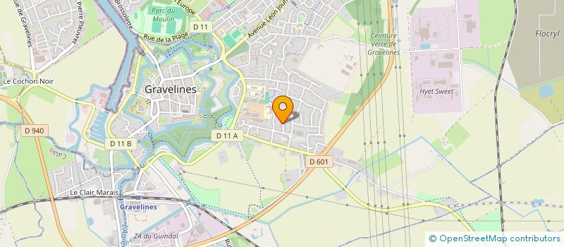 localisation de l'entreprise MADAME BETTINA MERLEN à GRAVELINES