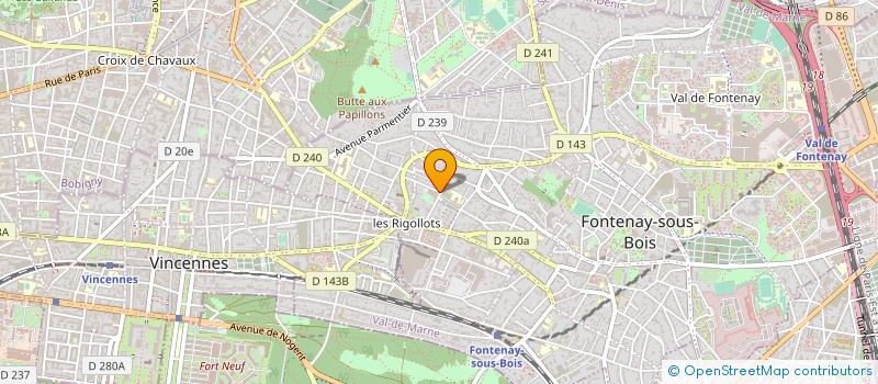 localisation de l'entreprise MADAME BETTINA MUSELLI à FONTENAY SOUS BOIS