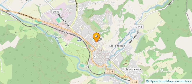 localisation de l'entreprise MADAME BETTINA POUDREL SAIMAN à DIE