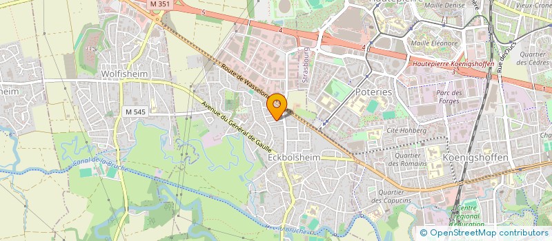 localisation de l'entreprise MADAME BETTINA REBERT  ECKBOLSHEIM