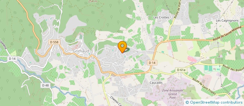 localisation de l'entreprise MADAME BETTINA RIETMANN à GRIMAUD