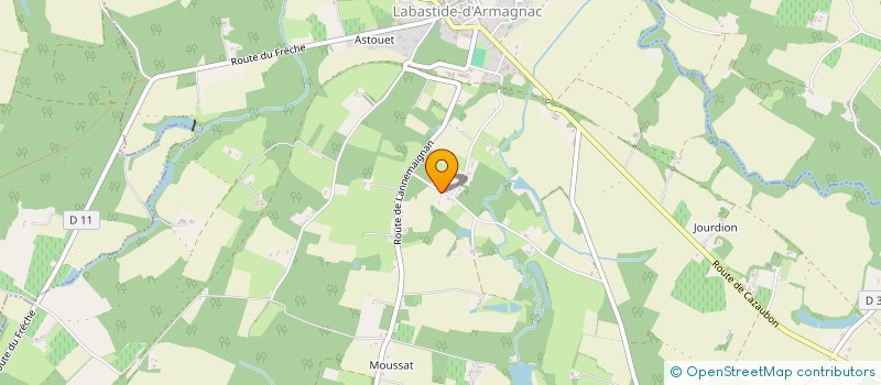 localisation de l'entreprise MADAME BETTINA YVERNES à LABASTIDE-D'ARMAGNAC