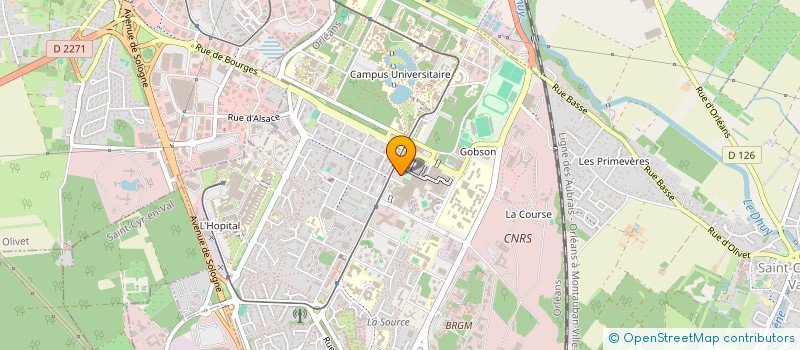 localisation de l'entreprise MADAME BETTINGER FOLTIER à ORLEANS
