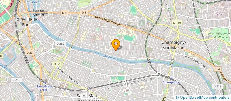 localisation de l'entreprise MADAME BETTY ATHIAS  CHAMPIGNY-SUR-MARNE