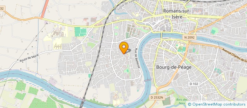 localisation de l'entreprise MADAME BETTY BOURMIER  ROMANS-SUR-ISERE