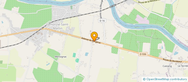 localisation de l'entreprise MADAME BETTY CHARRON  LAMONZIE-SAINT-MARTIN