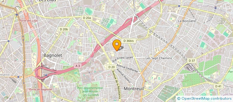 localisation de l'entreprise MADAME BETTY COLLINOT à MONTREUIL
