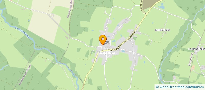 localisation de l'entreprise MADAME BETTY CULPIN  ETEIGNIERES