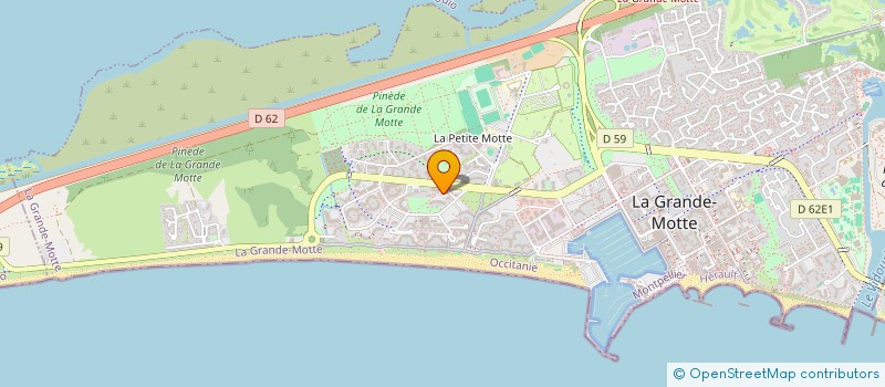 localisation de l'entreprise MADAME BETTY DEBIASI  LA GRANDE-MOTTE
