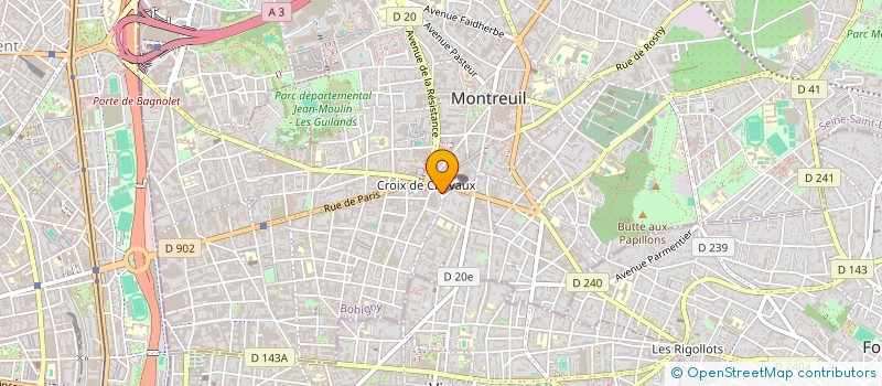 localisation de l'entreprise MADAME BETTY DEL CARMEN CHAVEZ SANCHEZ à MONTREUIL