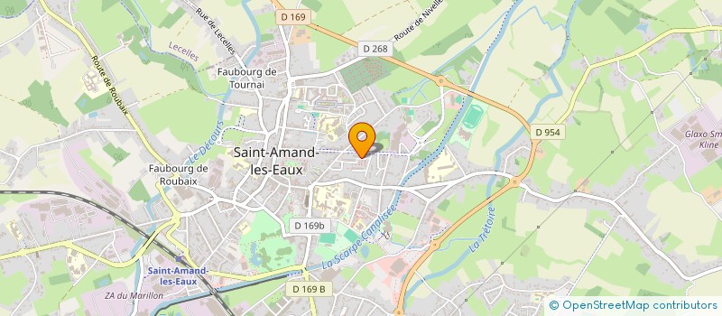 localisation de l'entreprise MADAME BETTY DESAINT  SAINT-AMAND-LES-EAUX