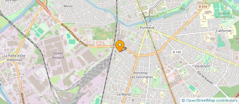 localisation de l'entreprise MADAME BETTY DROUAULT  LE MANS