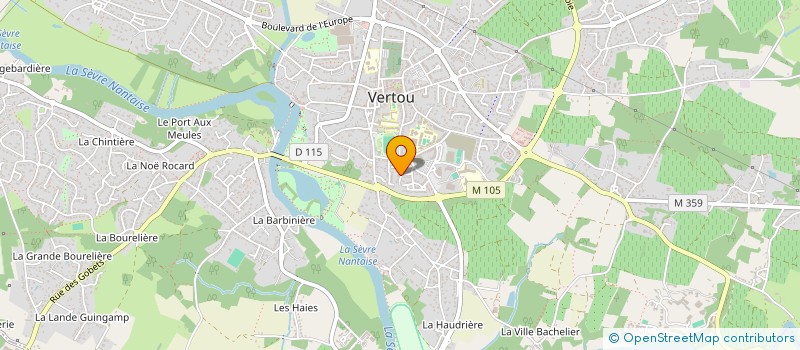 localisation de l'entreprise MADAME BETTY DUFOUR à VERTOU