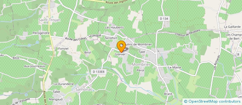 localisation de l'entreprise MADAME BETTY FONTAINE  MOMBRIER