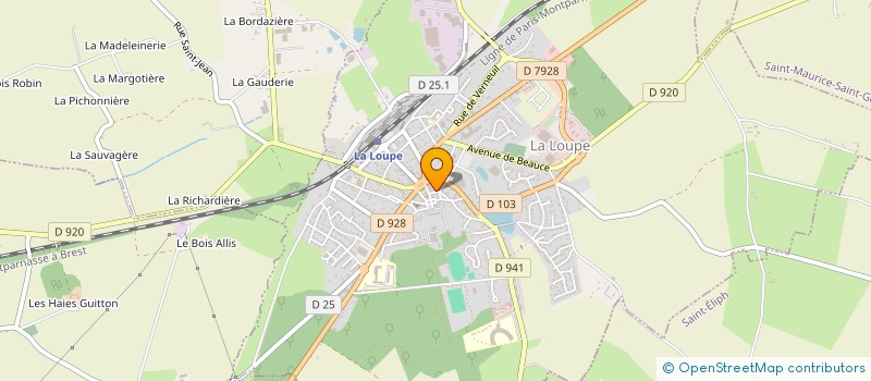 localisation de l'entreprise MADAME BETTY FORTIER à LA LOUPE