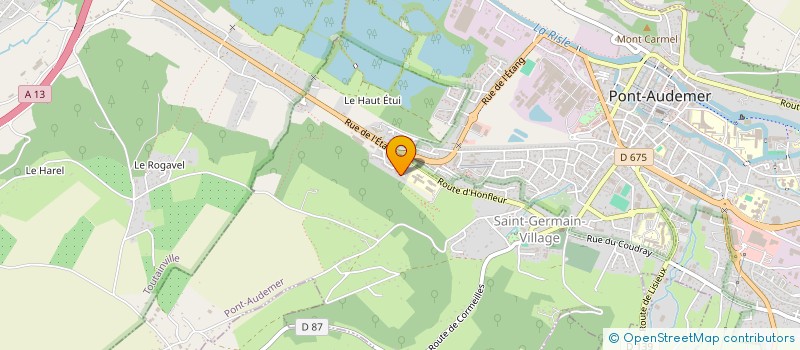 localisation de l'entreprise MADAME BETTY FROVILLE  PONT-AUDEMER