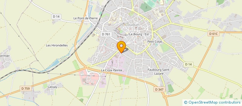 localisation de l'entreprise MADAME BETTY GAILLARD  LOUDUN