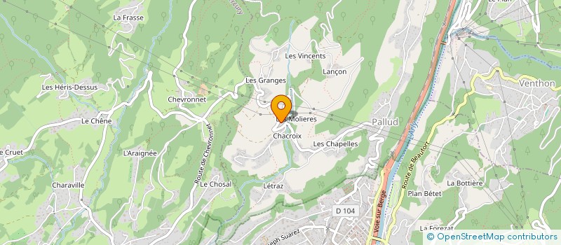 localisation de l'entreprise MADAME BETTY GALLET à PALLUD