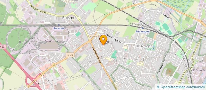 localisation de l'entreprise MADAME BETTY GLORIEUX  RAISMES
