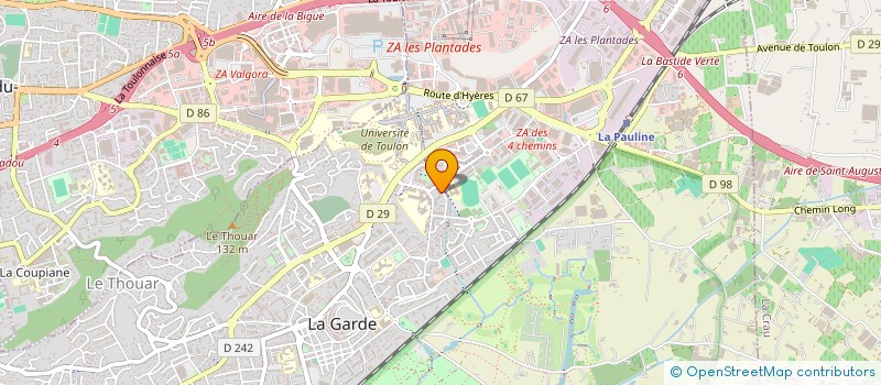 localisation de l'entreprise MADAME BETTY KMIEC  LA GARDE