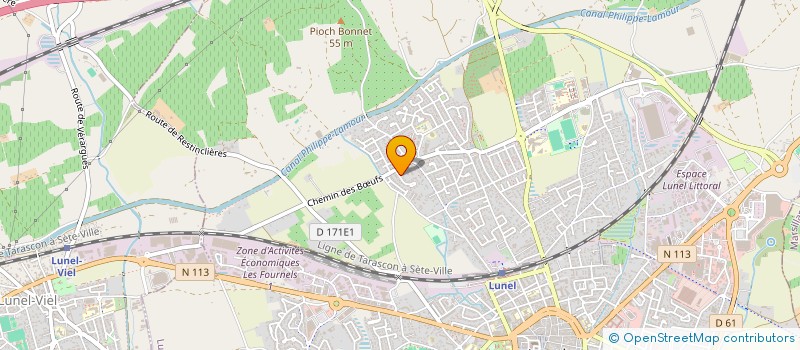 localisation de l'entreprise MADAME BETTY LARCHE à LUNEL